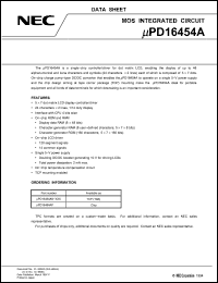 Click here to download UPD16454A Datasheet