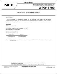 Click here to download UPD16700N Datasheet