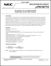 Click here to download UPD16772 Datasheet