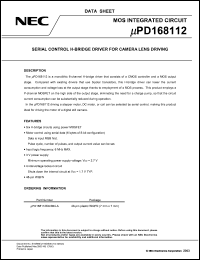 Click here to download UPD168112 Datasheet