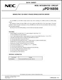 Click here to download UPD16856 Datasheet