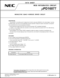 Click here to download UPD16877 Datasheet