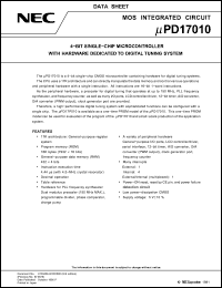 Click here to download UPD17010 Datasheet