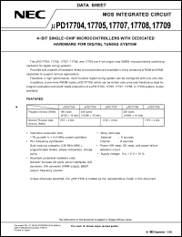 Click here to download UPD17704 Datasheet