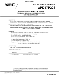 Click here to download UPD17P228 Datasheet