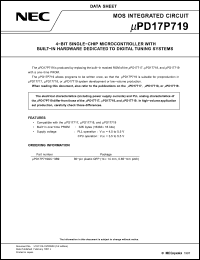 Click here to download UPD17P719 Datasheet