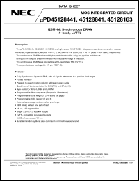 Click here to download UPD45128163 Datasheet