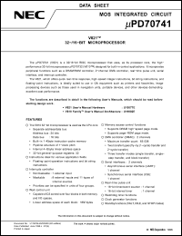 Click here to download UPD70741 Datasheet