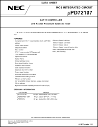 Click here to download UPD72107 Datasheet