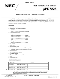 Click here to download UPD7225 Datasheet