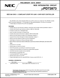 Click here to download UPD72873 Datasheet