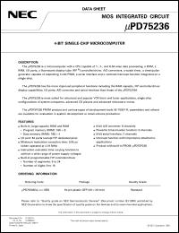 Click here to download UPD75236GJ Datasheet