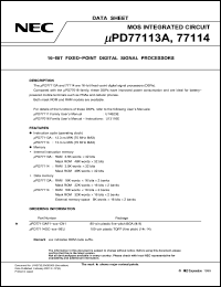 Click here to download UPD77113A Datasheet