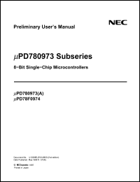 Click here to download UPD780973 Datasheet