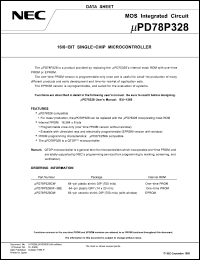 Click here to download UPD78P328 Datasheet