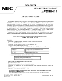 Click here to download UPD98411 Datasheet