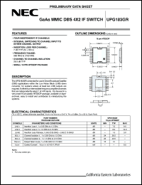 Click here to download UPG183GR Datasheet
