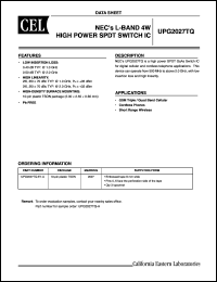 Click here to download UPG2027TQ-E1-A Datasheet