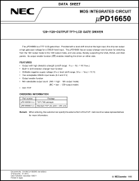 Click here to download mPD16650N-TAB Datasheet