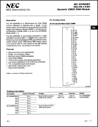 Click here to download MC42256AB9FA80 Datasheet