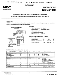 Click here to download NDL5100 Datasheet