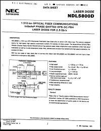 Click here to download NDL5800D Datasheet