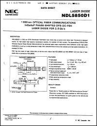 Click here to download NDL5850D1 Datasheet