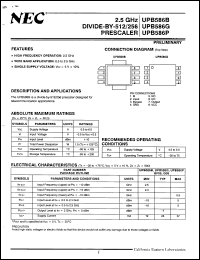 Click here to download UPB586P Datasheet