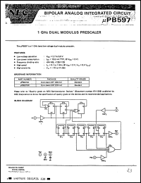 Click here to download UPB597GR Datasheet