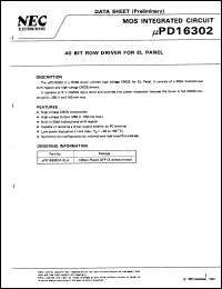 Click here to download UPD16302GF3LA Datasheet