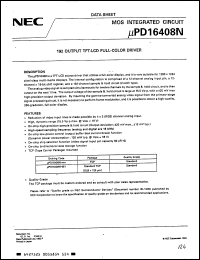 Click here to download UPD16408N051 Datasheet