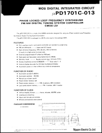 Click here to download UPD1701C013 Datasheet