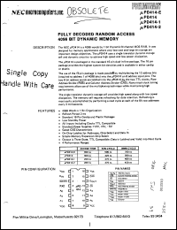 Click here to download UPD414C Datasheet