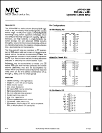 Click here to download UPD424258LA70 Datasheet