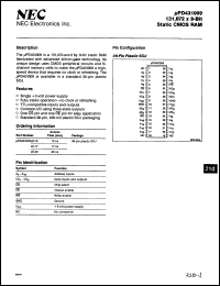 Click here to download UPD431009LE20 Datasheet