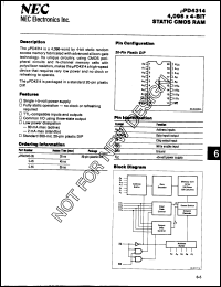 Click here to download UPD4314D55 Datasheet