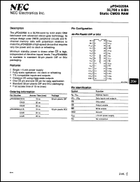 Click here to download UPD43259ACR25 Datasheet