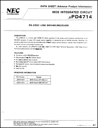 Click here to download UPD4714CY Datasheet