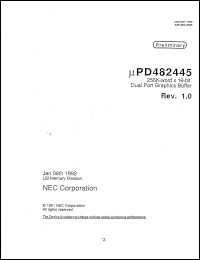 Click here to download UPD482445GW80 Datasheet
