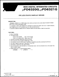 Click here to download UPD6321G Datasheet