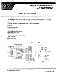 Click here to download UPD6355G Datasheet