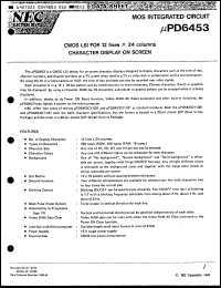 Click here to download UPD6453CY001 Datasheet