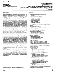 Click here to download UPD78244CW-XXX Datasheet