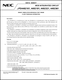 Click here to download UPD4482161GF-C85 Datasheet
