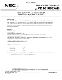 Click here to download UPD161602BP Datasheet