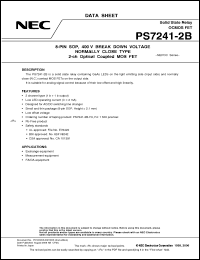 Click here to download PS7241-2B-A Datasheet