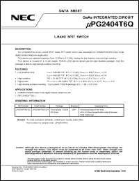 Click here to download UPG2404T6Q-E2 Datasheet
