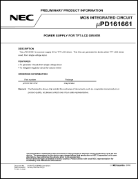 Click here to download UPD161661 Datasheet