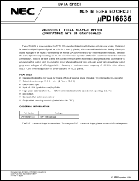 Click here to download UPD16635N Datasheet