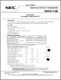 Click here to download 2SK3113B-ZK-E1-AY Datasheet